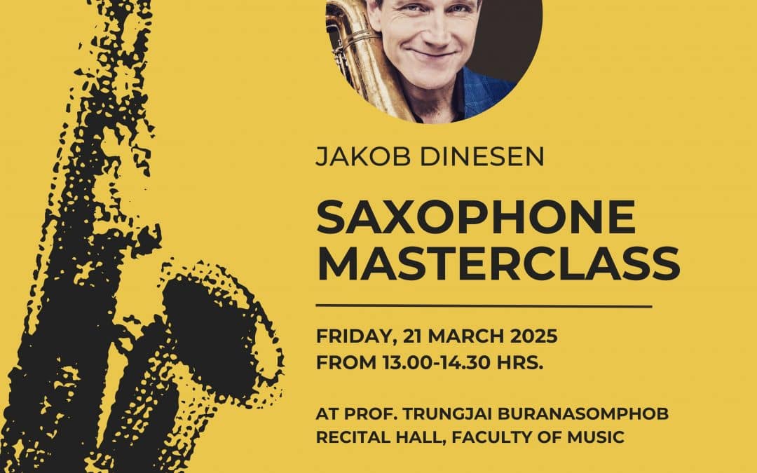 Saxophone Masterclass by Jakob Dinesen