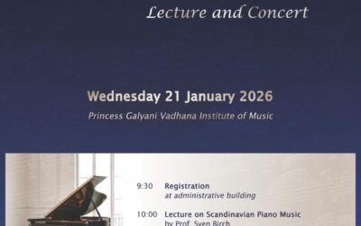 คอนเสิร์ตเปียโนมิตรภาพ Piano Friendship Lecture and Concert